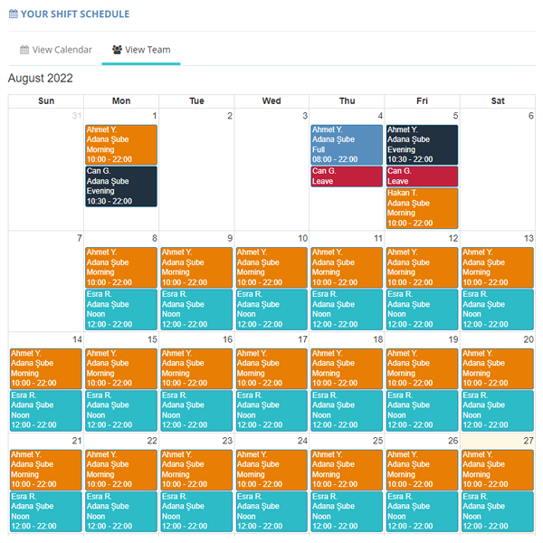 Shift Planning Management 2